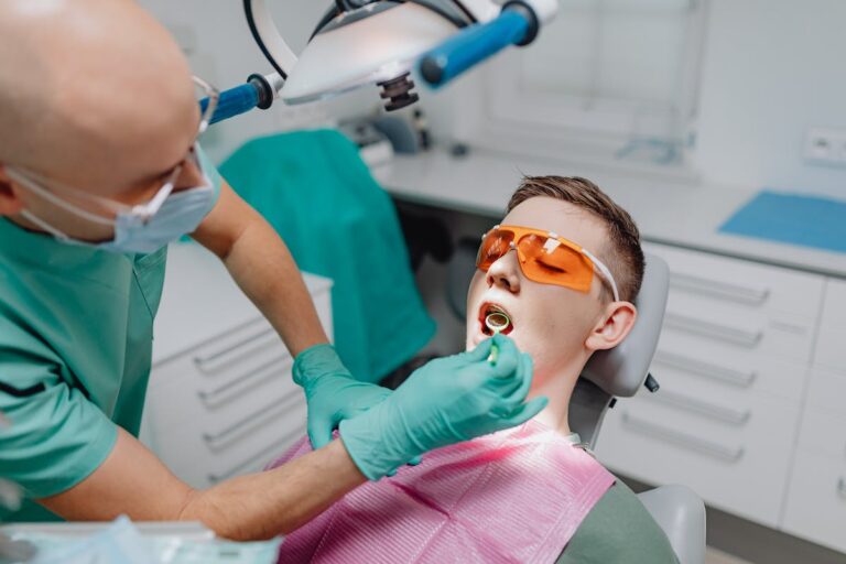 A Man Performing Oral Examination